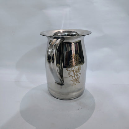 Asha-Stainless Steel Jug-2 Liter jug-100% Steel (Hira Moti) No Color coating
