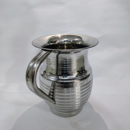 Asha-Stainless Steel Jug-2 Liter jug-100% (Samrat)Steel NO Color coating