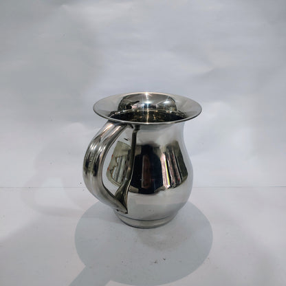Asha-Stainless Steel Jug-2 Liter jug-100% Steel (Small Size Plane 1L) Heavy Build Quality No Color coating