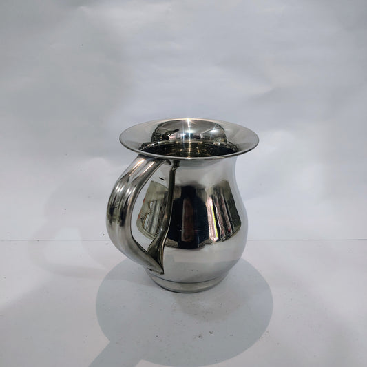 Asha-Stainless Steel Jug-2 Liter jug-100% Steel (Small Size Plane 1L) Heavy Build Quality No Color coating