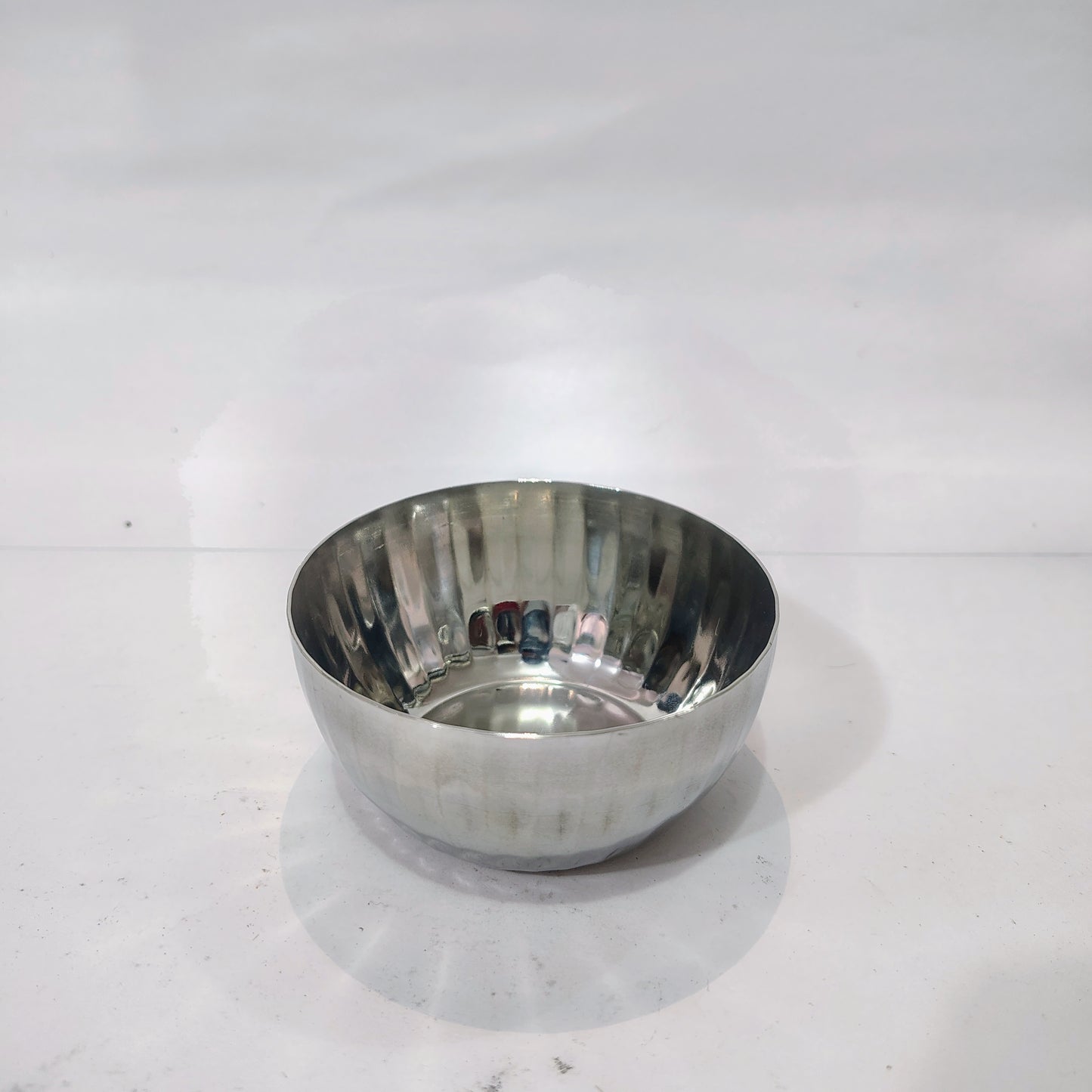Asha-Premium Thali Set-Made of Pure Stainless Steel with Beautiful Design-1 Big(12 Inch) thali,1 Spoon,1 Big Glass,2 Vegetable Katori,1 Sweat Katori